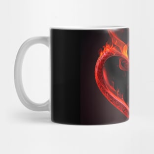 Flaming heart Mug